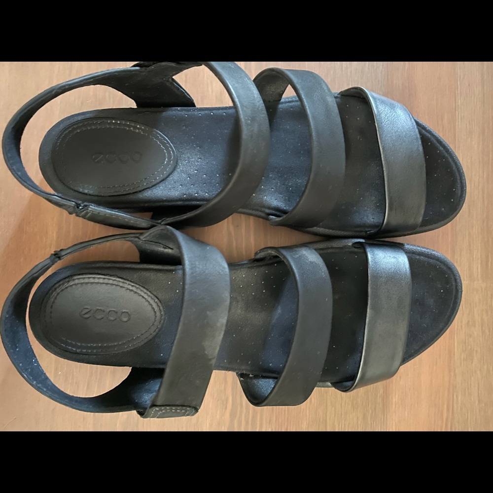Black womens ECCO sandals